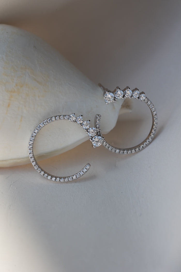 CROISETTE HOOPS 18K GOLD VERMEIL