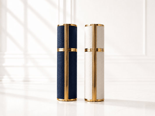 L'Odyssée a Deux- Leather-Encased Travel Set