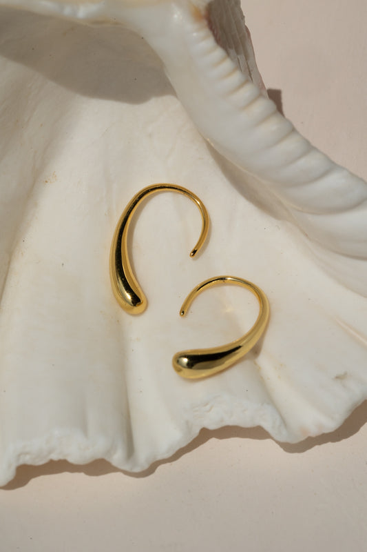 ALLURE DROP EARRINGS WHITE GOLD PLATED