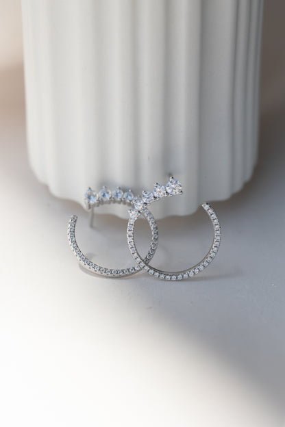 CROISETTE HOOPS 18K GOLD VERMEIL