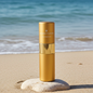 Maison Canine Veil Parfumé Mini gold dog fragrance on light stone by the sea 