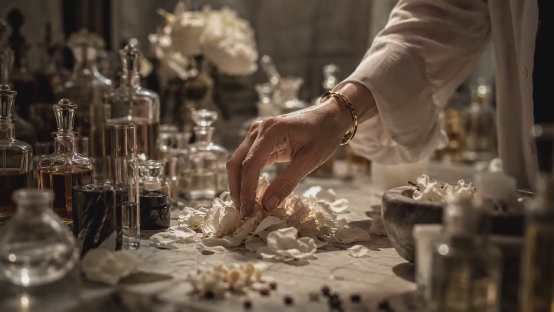 Petals and handcrafted perfumes by Milliarda Cannes